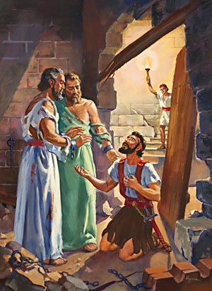 The imprisonment and witness of Paul and Silas brought about the salvation of the jailer and his family.
