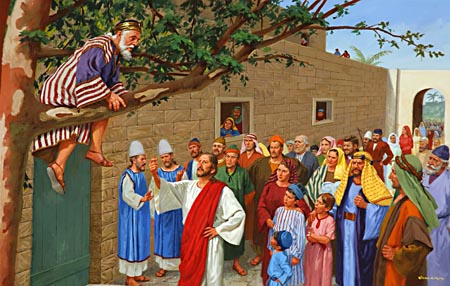 "Zacchaeus, make haste, and come down; for today I must abide at thy house."