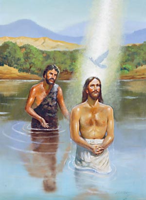 Jesus' ministry began with His baptism by John in the River Jordan.